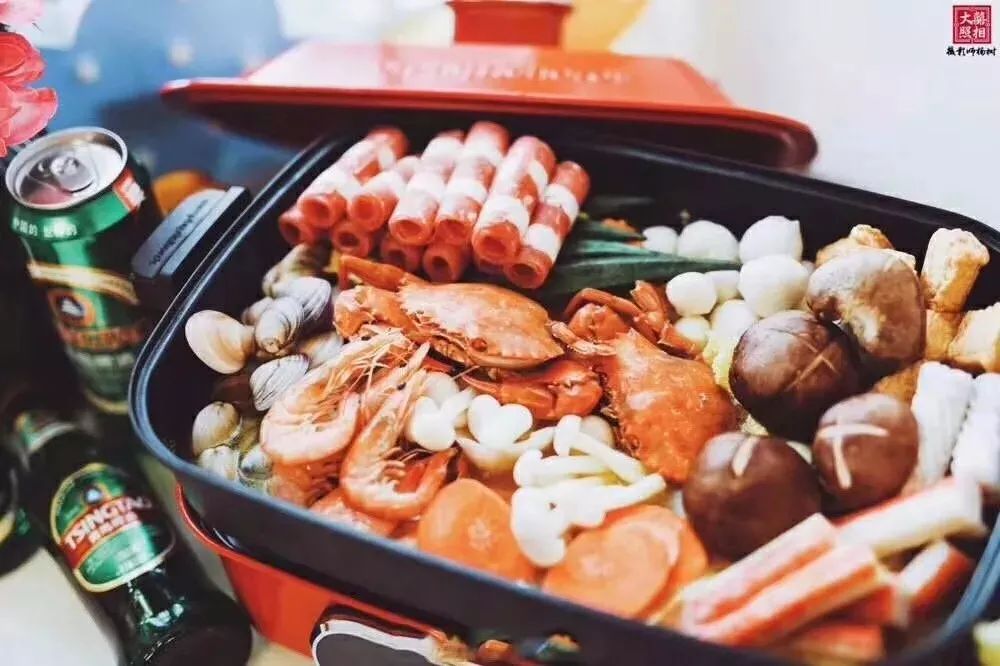 网红摩飞MR9088多用料理锅，春节在家吃遍世界美食！