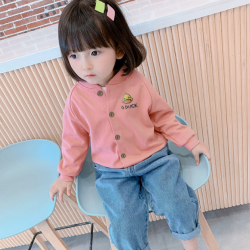 G.DUCK KIDS 小黄鸭儿童韩版休闲开衫，不仅舒适，款式也超可爱！