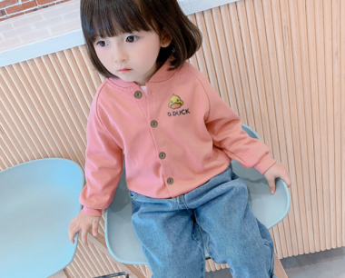 G.DUCK KIDS 小黄鸭儿童韩版休闲开衫，不仅舒适，款式也超可爱！