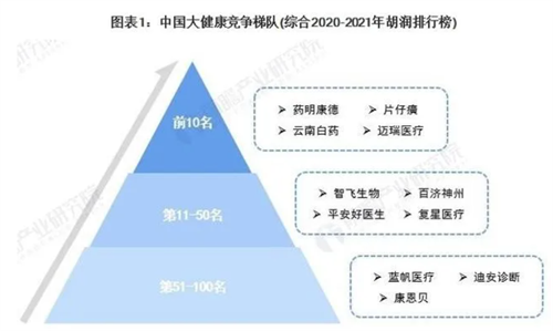 洞察2022：中国大健康行业竞争格局及市场份额